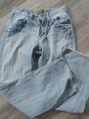 BKE Tyler Light Blue Relaxed Men’s Jeans 32 X 34